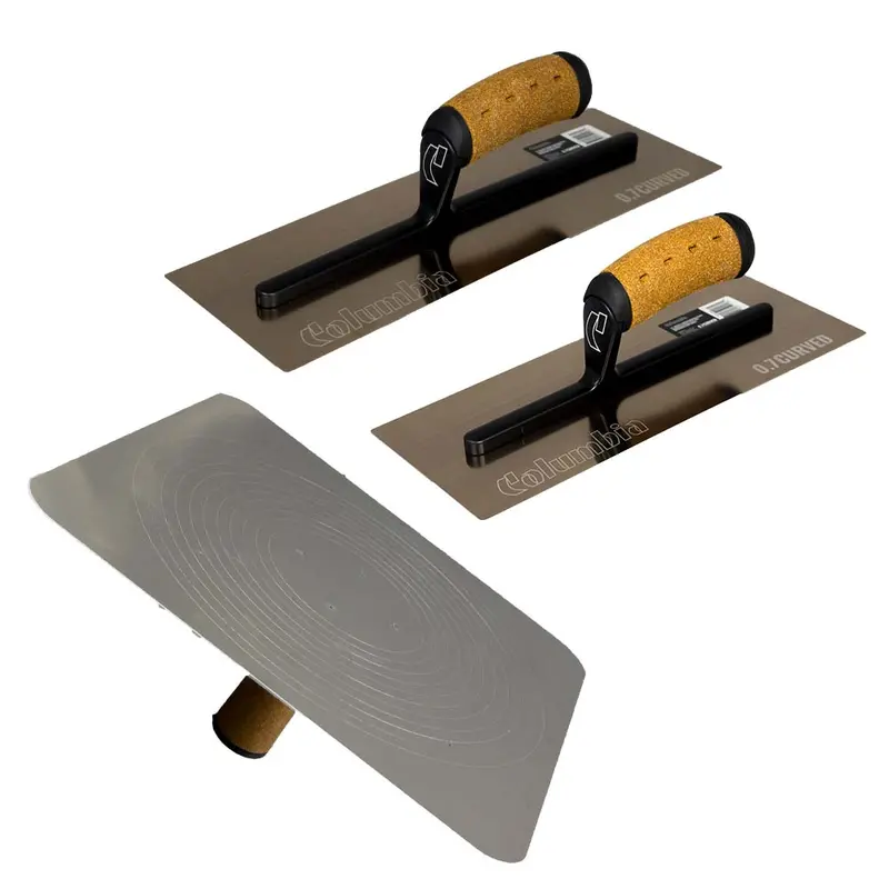 Columbia Pro-Flex Gold Curved Hawk & Trowel Set – Enhanced Flexibility Design