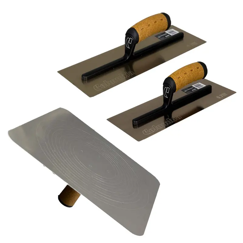 Columbia Pro-Flex Gold Standard Hawk & Trowel Set – Flat-Profile Version