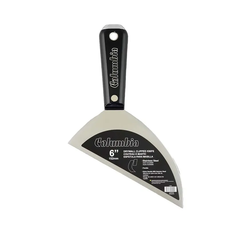 Columbia Stainless Steel Clipped-Edge Taping Knife – Clean Edge Control