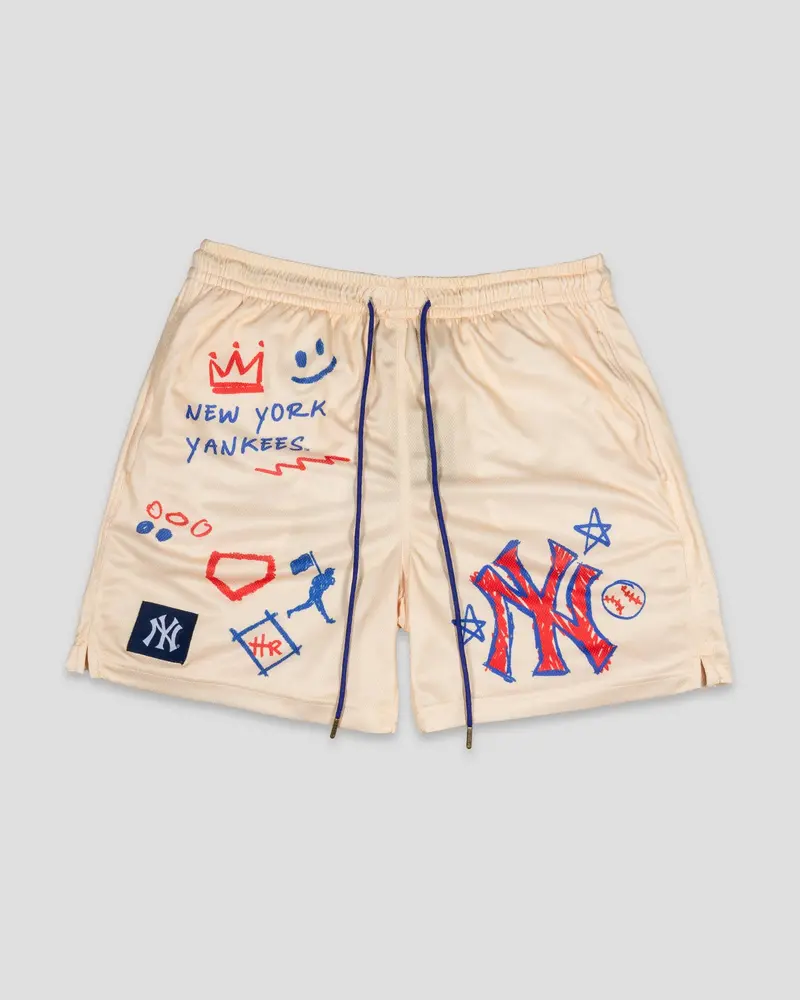 Crayon Series Diamond Air Mesh Baseball Shorts – New York Yankees Edition