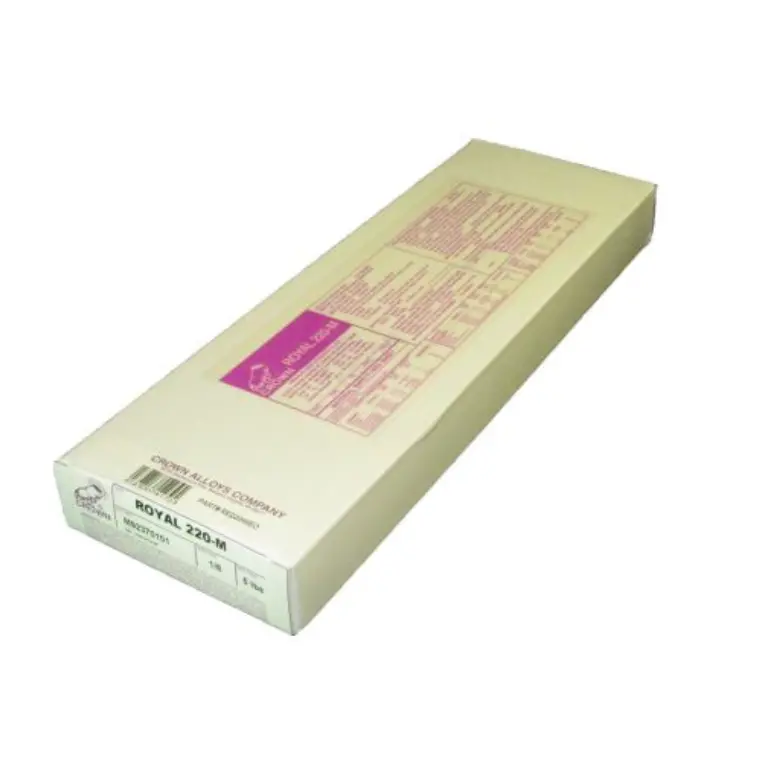 Crown Alloys ROYAL 220-M Mild Steel Stick Electrode – 1/8″ Diameter, 5 lb Box (RE220M/EO)