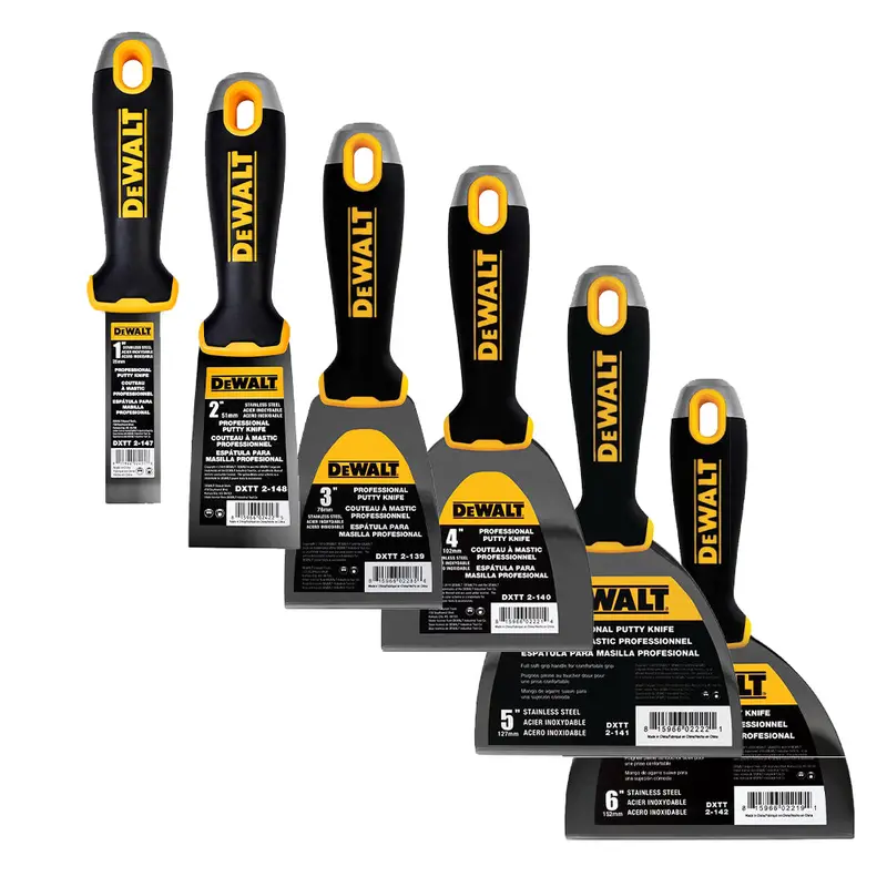 DeWALT Stainless Steel Putty Knives with Comfort Grip
