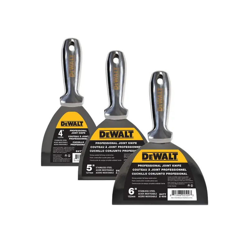 DeWALT Welded Stainless Steel Joint Knife Set – Professional Grade