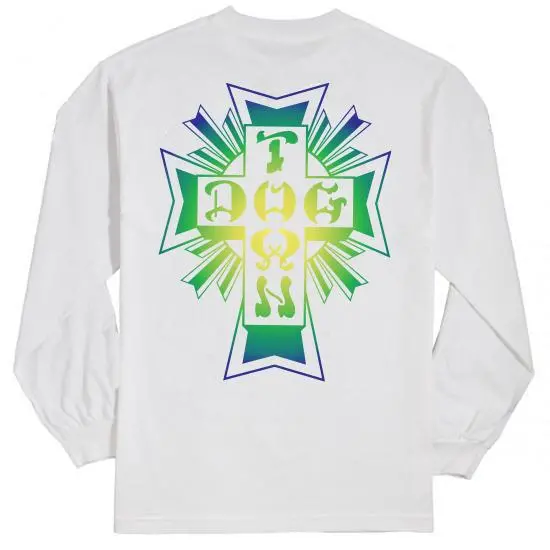 Dogtown Cross Fade Long Sleeve T-Shirt – White