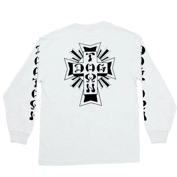 Dogtown Cross Logo Long Sleeve T-Shirt – White
