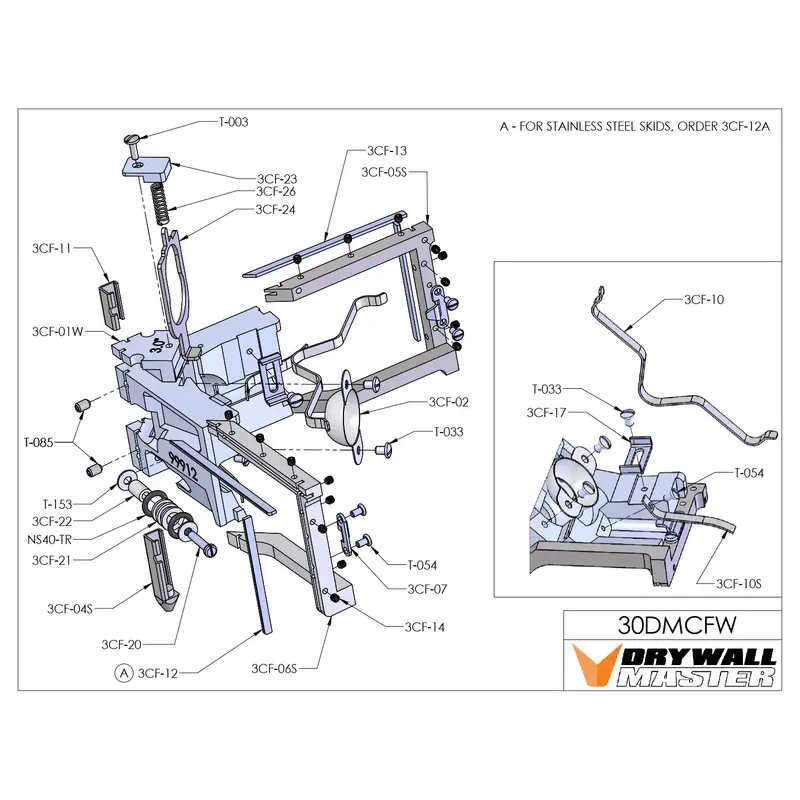 Drywall Master Angle Head Component Repair Set