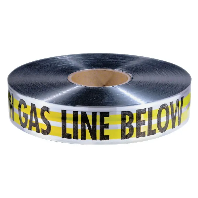 Empire “Gas Line Below” Warning Tape – 1000-Foot Roll, Durable Underground Utility Identification Tape
