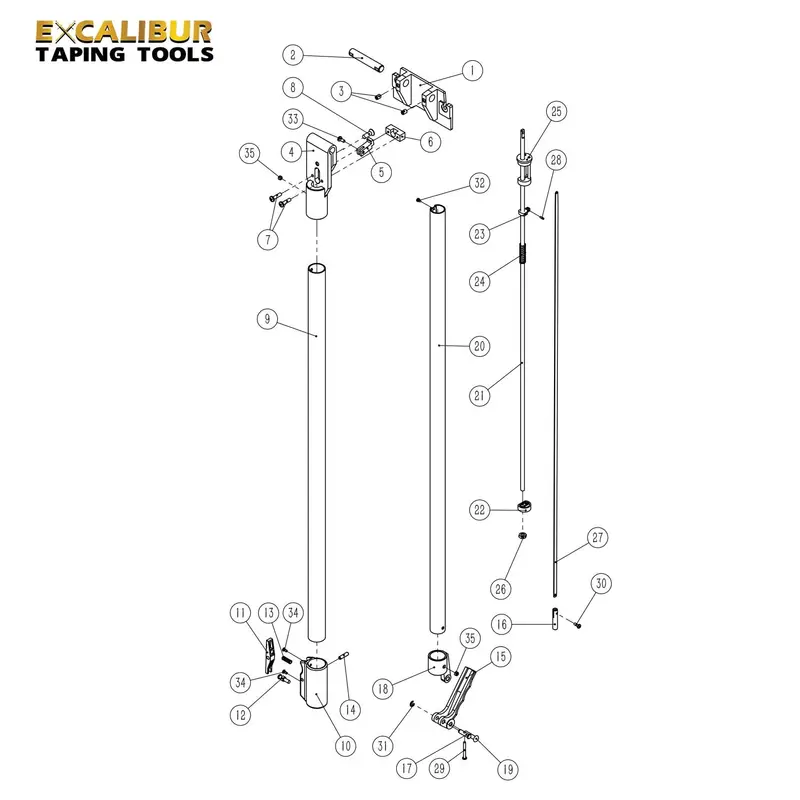 Excalibur Flat Box Handle Replacement Assembly