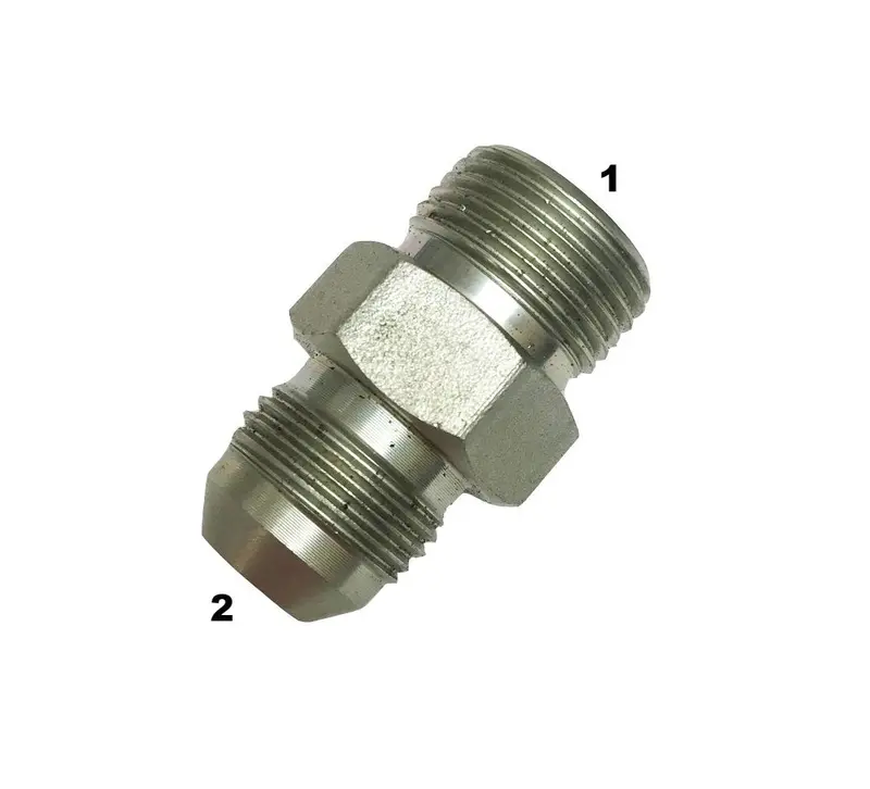 FF2402 Male ORFS to Male JIC Hydraulic Adapter