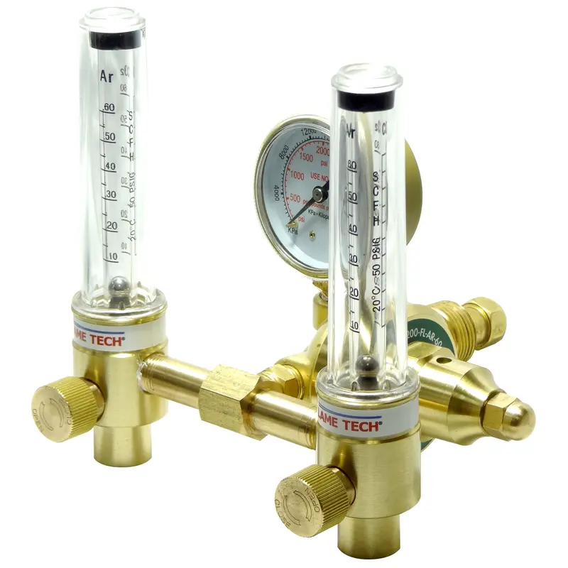 Flame Tech Dual-Gas Argon Flow Meter – Model 200-FL-AR-60-580