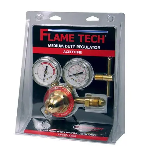Flame Tech VMAR-22CS Clamshell Medium-Duty Acetylene Regulator