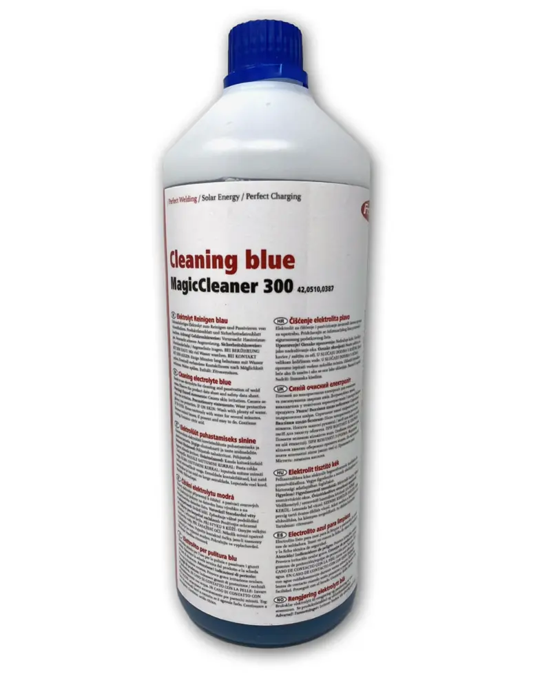 Fronius Blue Cleaning Fluid for MagicCleaner 300 – 1-Liter Container (42,0510,0387)
