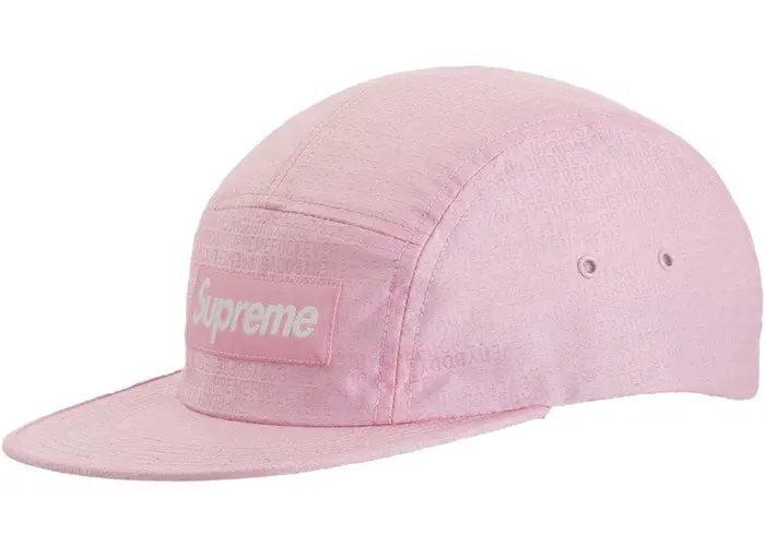 ‘Fuck Everybody’ Jacquard Camp Cap – Pink