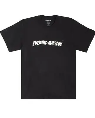 Fucking Awesome Camo-Print Cotton Tee in Black