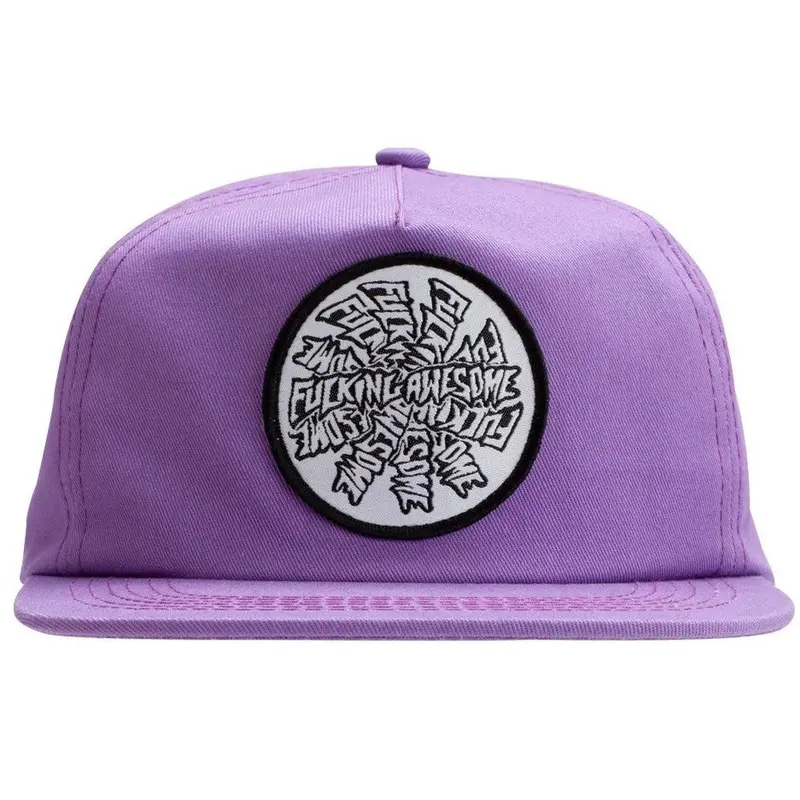 Fucking Awesome Spiral Print Adjustable Hat
