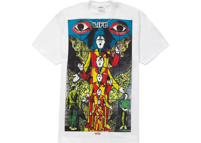 Gilbert & George Life Graphic T-Shirt in White