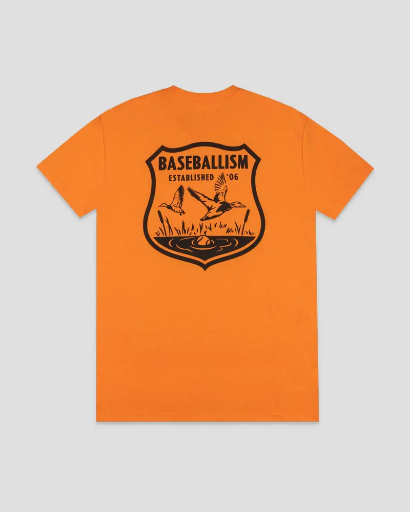 Hardball Hunter Blaze Orange Hunting Badge T-Shirt