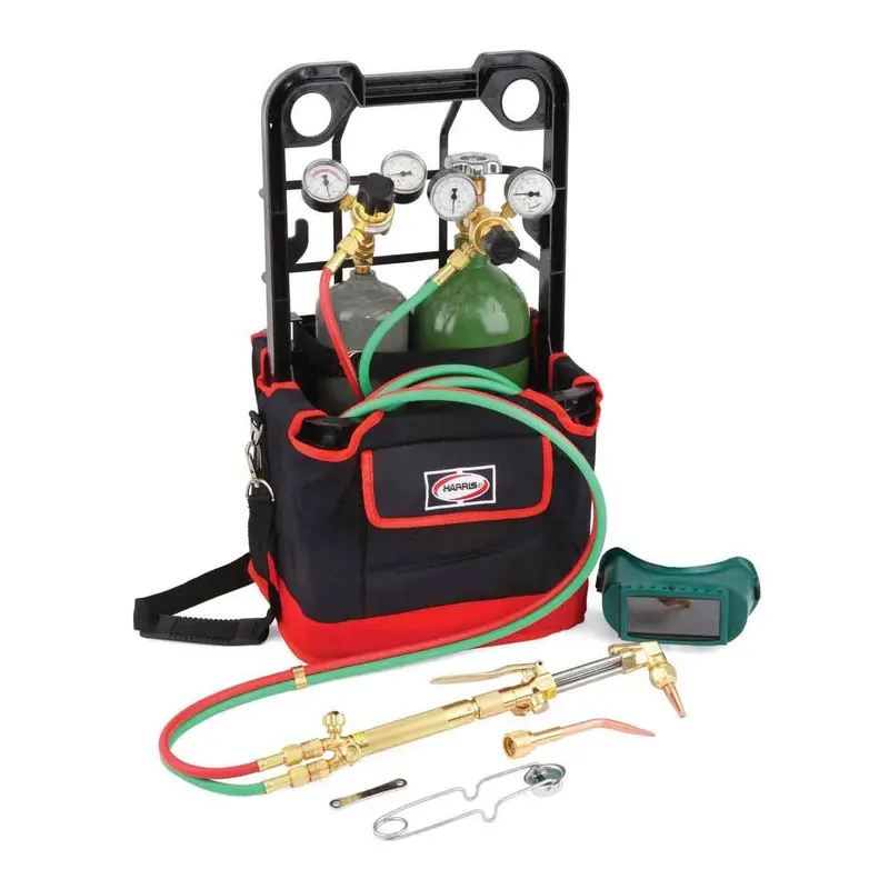 Harris V-Series Classic Port-A-Torch Deluxe Kit – 200V Model With Gas Cylinders (Part #4403214)