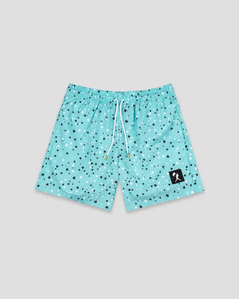 Home Plate Splatter Youth Swim Trunks – Mint