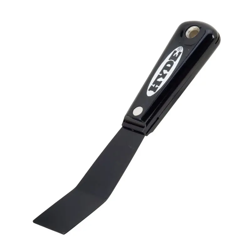 HYDE Black & Silver® Carbon Steel 1-1/4″ Bent-Blade Stiff Scraper