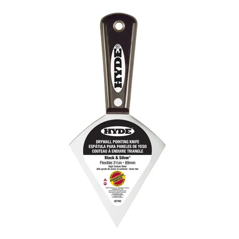 HYDE Carbon Steel Drywall Detailing Knife