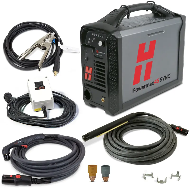 Hypertherm Powermax 45 SYNC 25-Foot Machine Torch + HT Combo with CPC & Remote Pendant – Model 088583