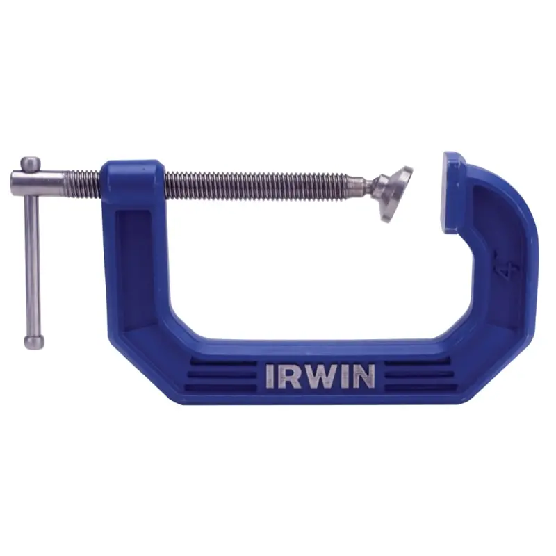 IRWIN 4-Inch Quick-Grip C-Clamp with 6-Inch Throat Depth