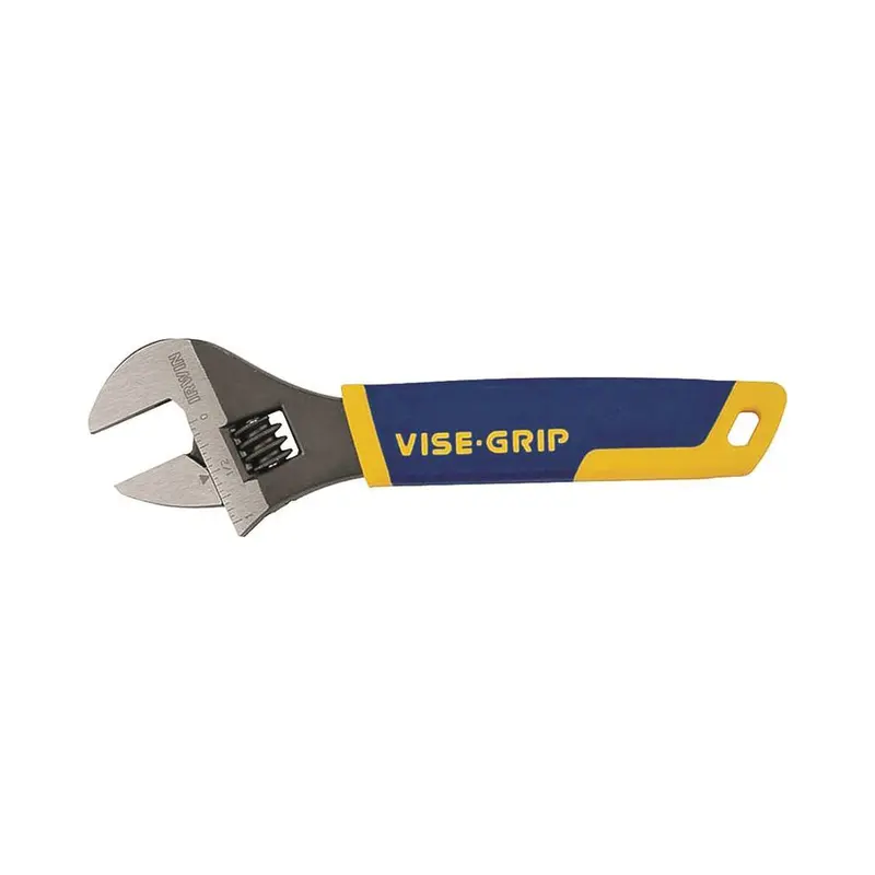 IRWIN 8-Inch Adjustable Wrench with 1-1/8-Inch Maximum Jaw Opening