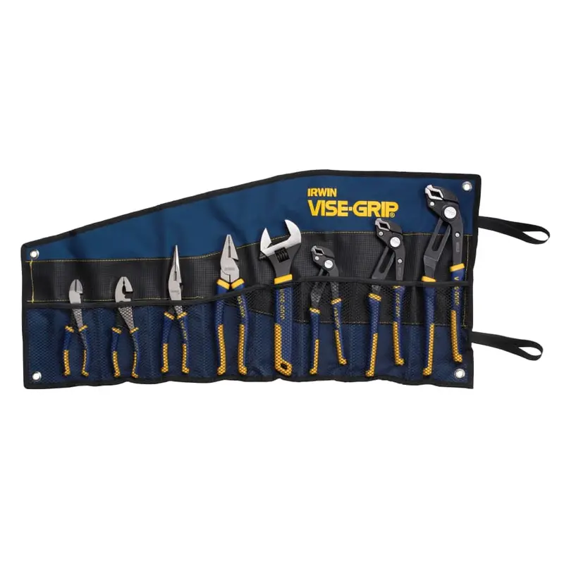 IRWIN 8-Piece GrooveLock Plier Set — Comprehensive Hand Tool Kit