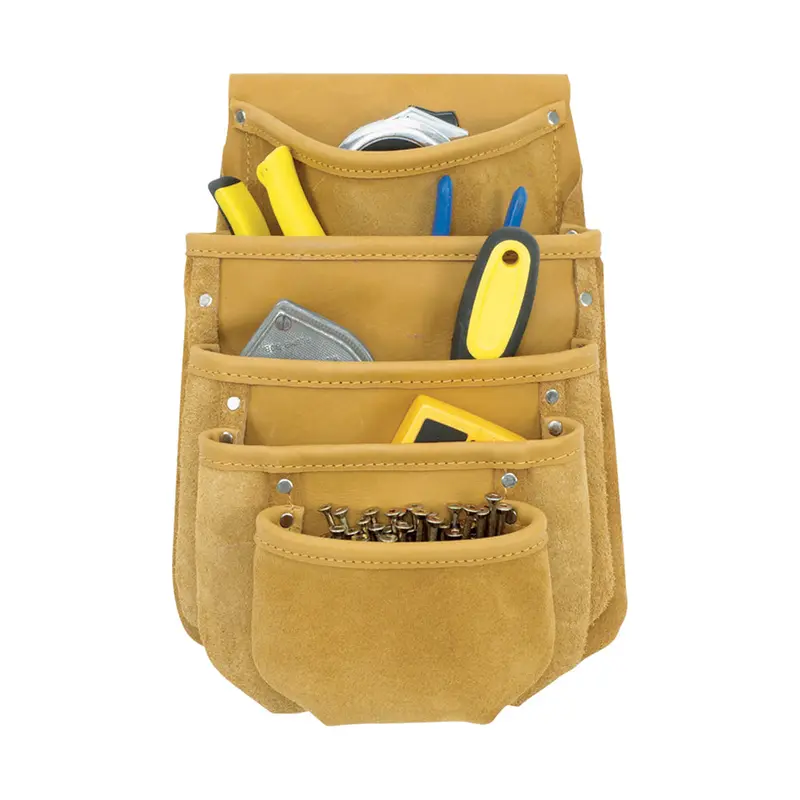 Kuny’s Premium 5-Pocket Leather Nail and Tool Bag