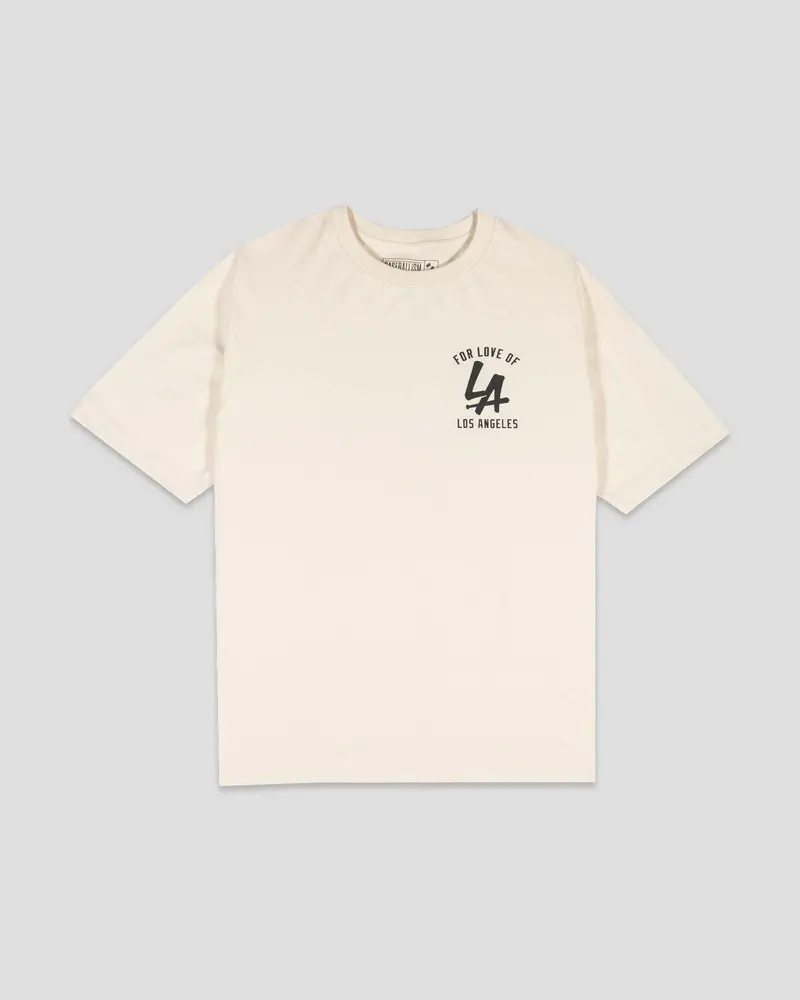 LA Bat Cream Pima Cotton T-Shirt