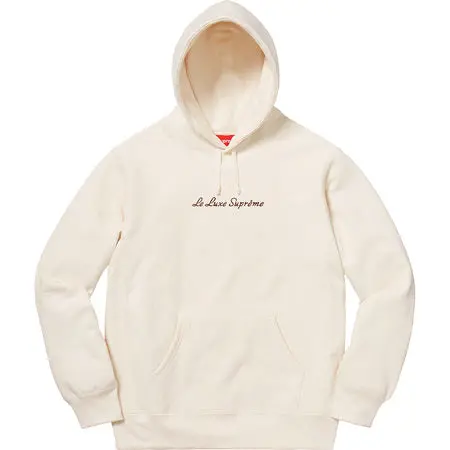 Le Luxe Premium Hooded Sweatshirt in Natural Beige