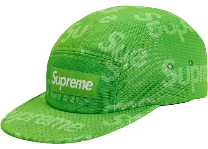 Lime Lenticular Logo Camp Cap – Dynamic Visuals