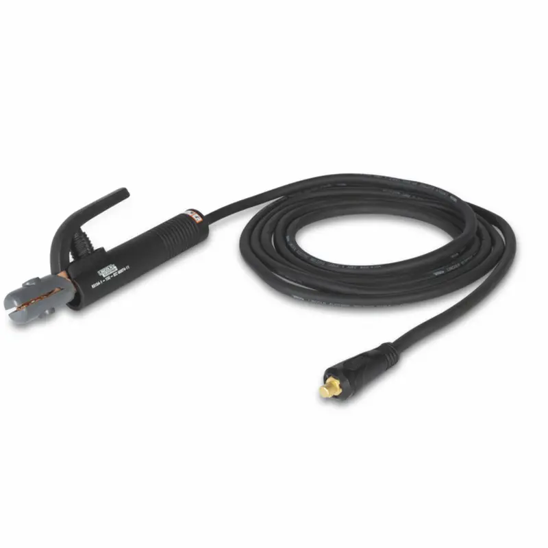 Lincoln 200-Amp Electrode Holder with Integrated Cable and Twist Mate (Dinse 10–25) Plug – K5612-1