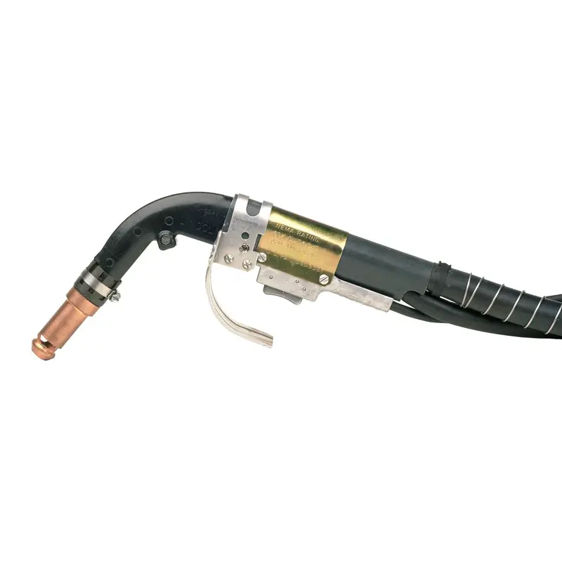 Lincoln 350A FCAW-SS Fume Extraction Welding Gun – 15 ft, .062″–3/32″, 62° Angle – K206