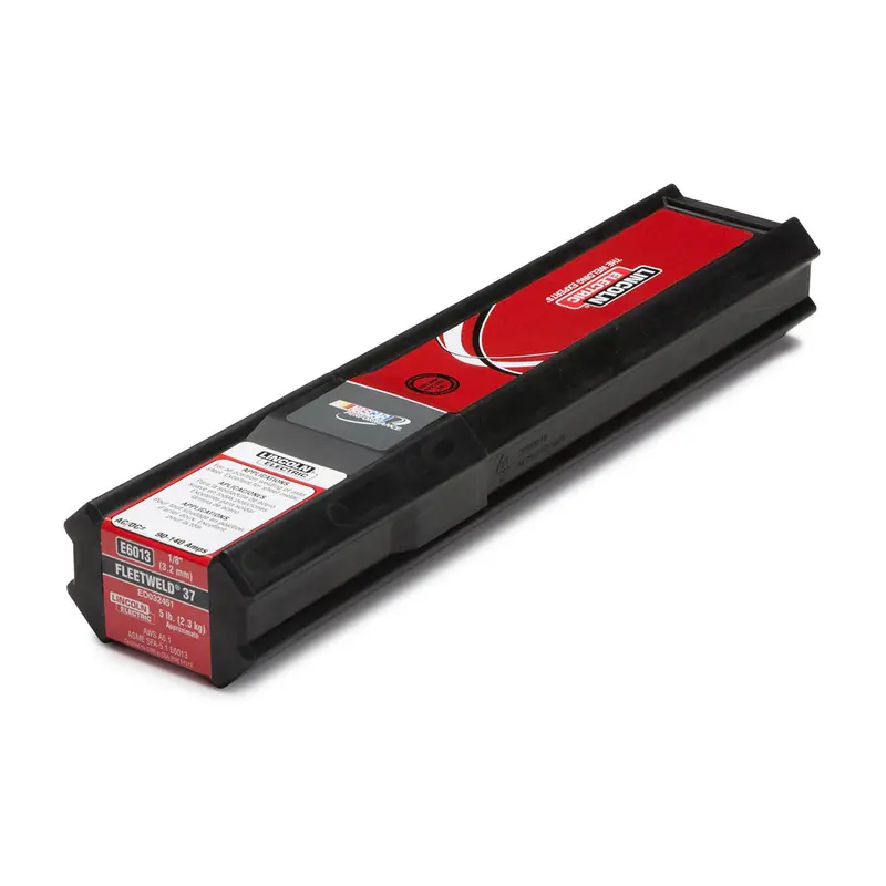 Lincoln Fleetweld E6013 Mild Steel Stick Electrodes – 3/32″ x 5 lb Pack, Easy-Start AC (ED033501)