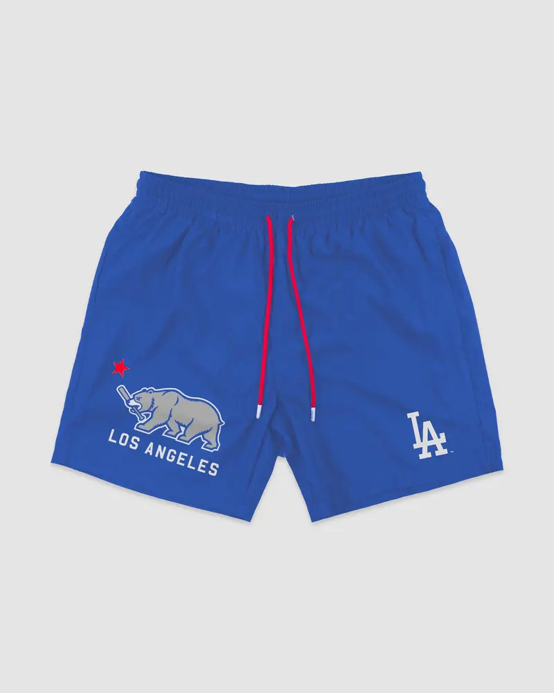 Los Angeles Dodgers Cali Bear Swim Trunks