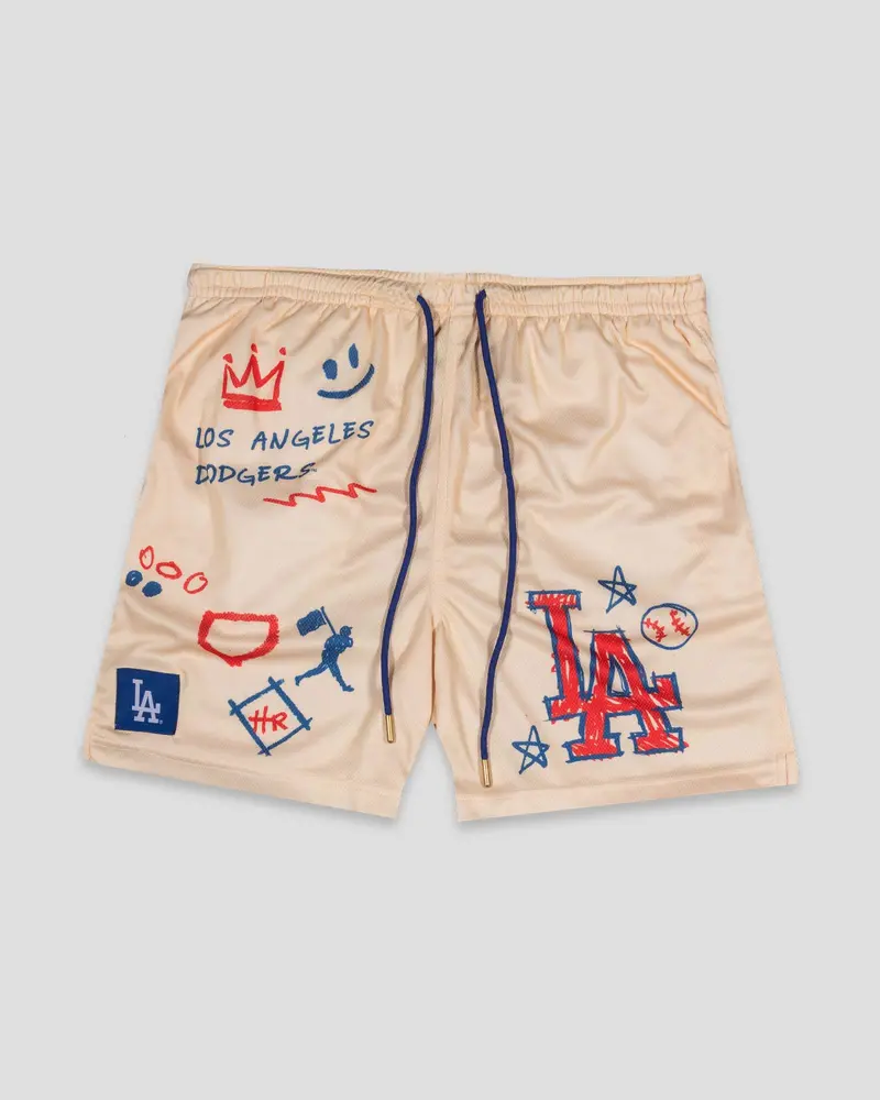 Los Angeles Dodgers Diamond Air Mesh Shorts – Adult