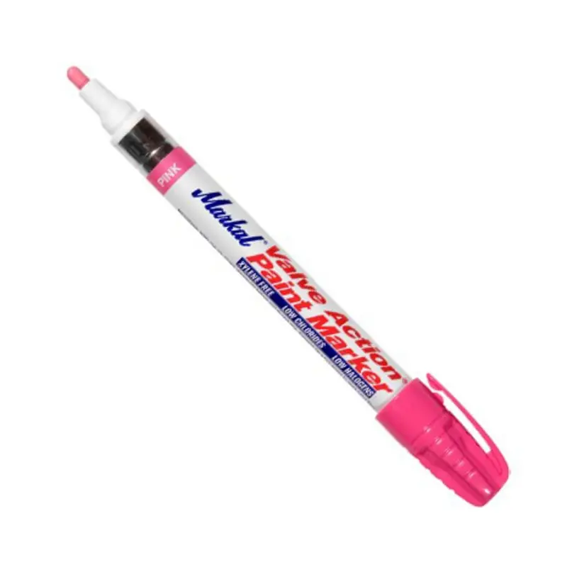 Markal Valve Action Paint Marker – Pink, 1/8-Inch Tip, Medium Flow – 96830