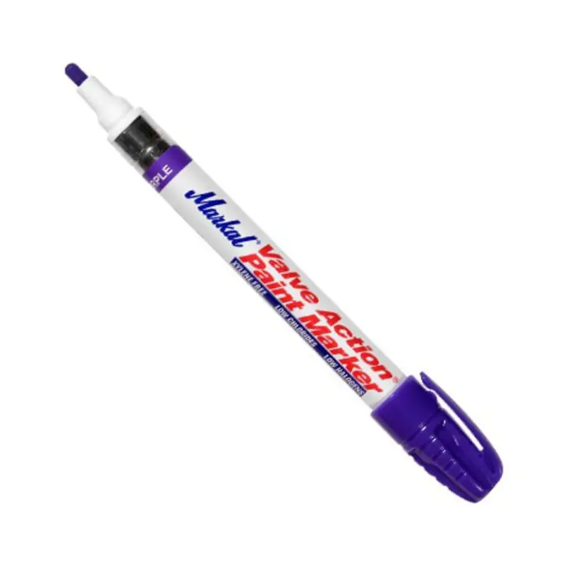 Markal Valve Action Paint Marker – Purple, 1/8-Inch Tip, Medium Flow – 96817