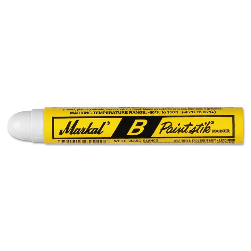 Markal Yellow B Paintstik Marker Pack – 12 Count (Model 80221)