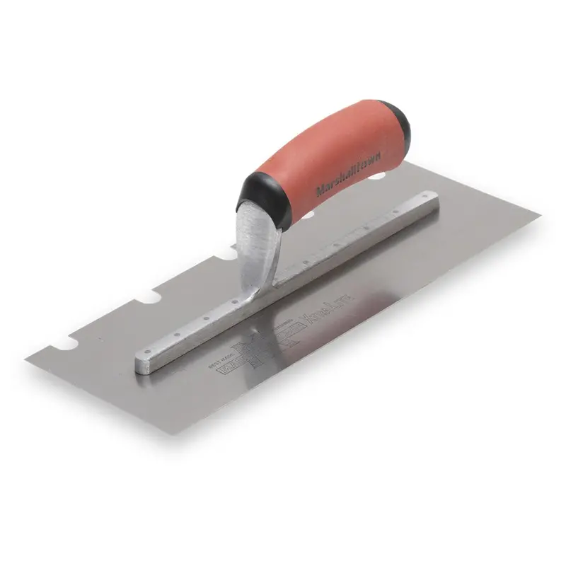 Marshalltown U-Notched Carbon Steel Trowel – 1/2 Inch x 2 Inch