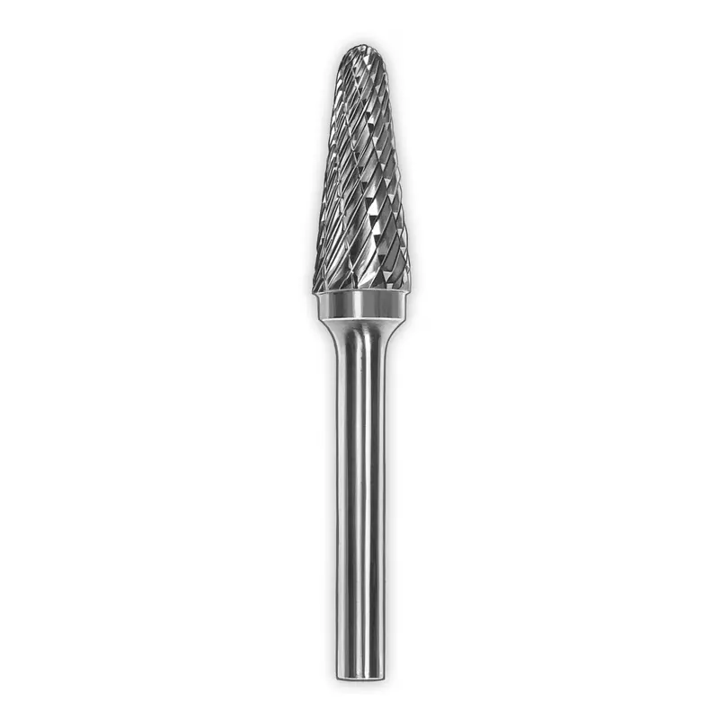 Metabo Double-Cut Carbide Bur – 3/8″ Shank, 1-1/16″ Cutting Length, 1/4″ Diameter (SL-3, 656759000)