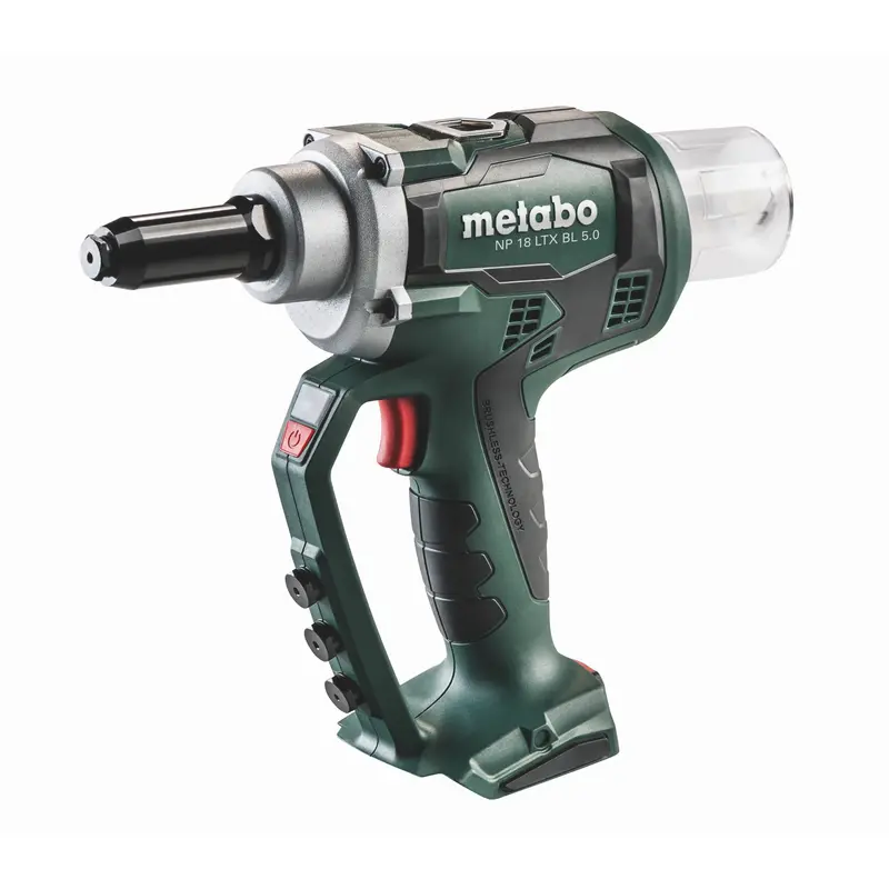 Metabo NP 18 LTX BL 5.0 Cordless Blind Riveting Tool – Model 619002890