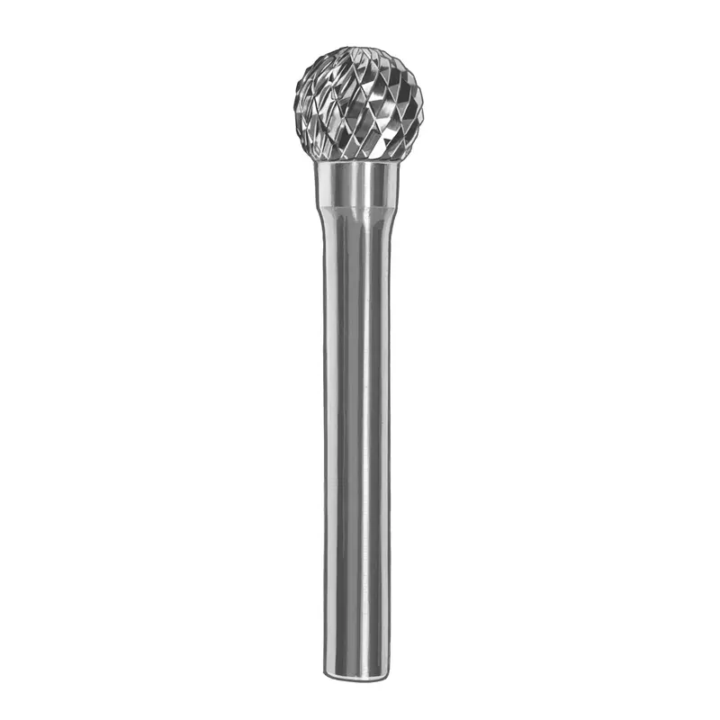 Metabo SD-5 Double-Cut Carbide Bur: 1/2″ x 7/16″ x 1/4″ Shank, Aggressive Cutting Geometry