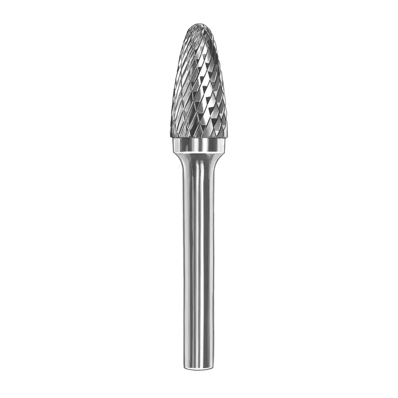 Metabo SF-5 Double-Cut Carbide Bur: 1/2″ x 1″ x 1/4″ Shank, Heavy-Duty Rotary Tool Bit