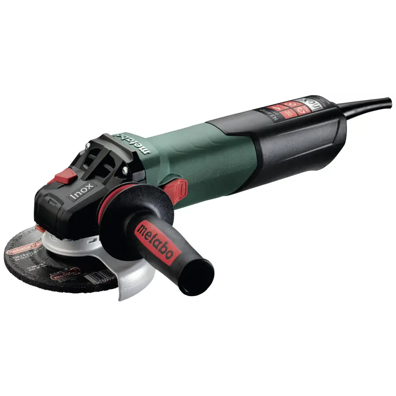 Metabo WEV 17-125 Quick Inox 4.5–5″ Variable-Speed 14.5-Amp Angle Grinder (600517420)