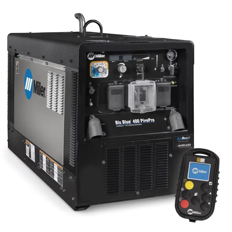 Miller Big Blue 400 PipePro Welder – Mitsubishi-Powered Stainless Steel Machine with Wireless Control (Model 907805)