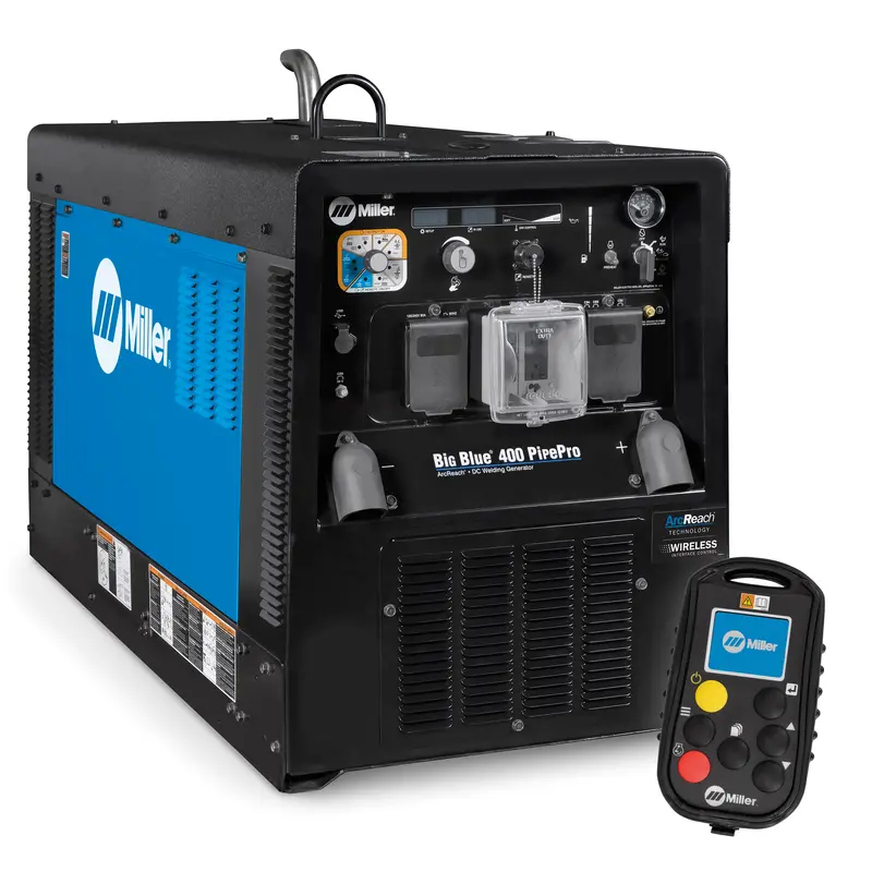 Miller Big Blue 400 PipePro Welder with ArcReach & WIC – Mitsubishi-Powered (Model 907805001)