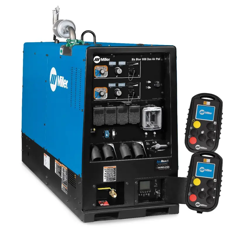Miller Big Blue 800 Duo Air Pak Heavy-Duty Truck Mount with Wireless Interface – Model 907752004